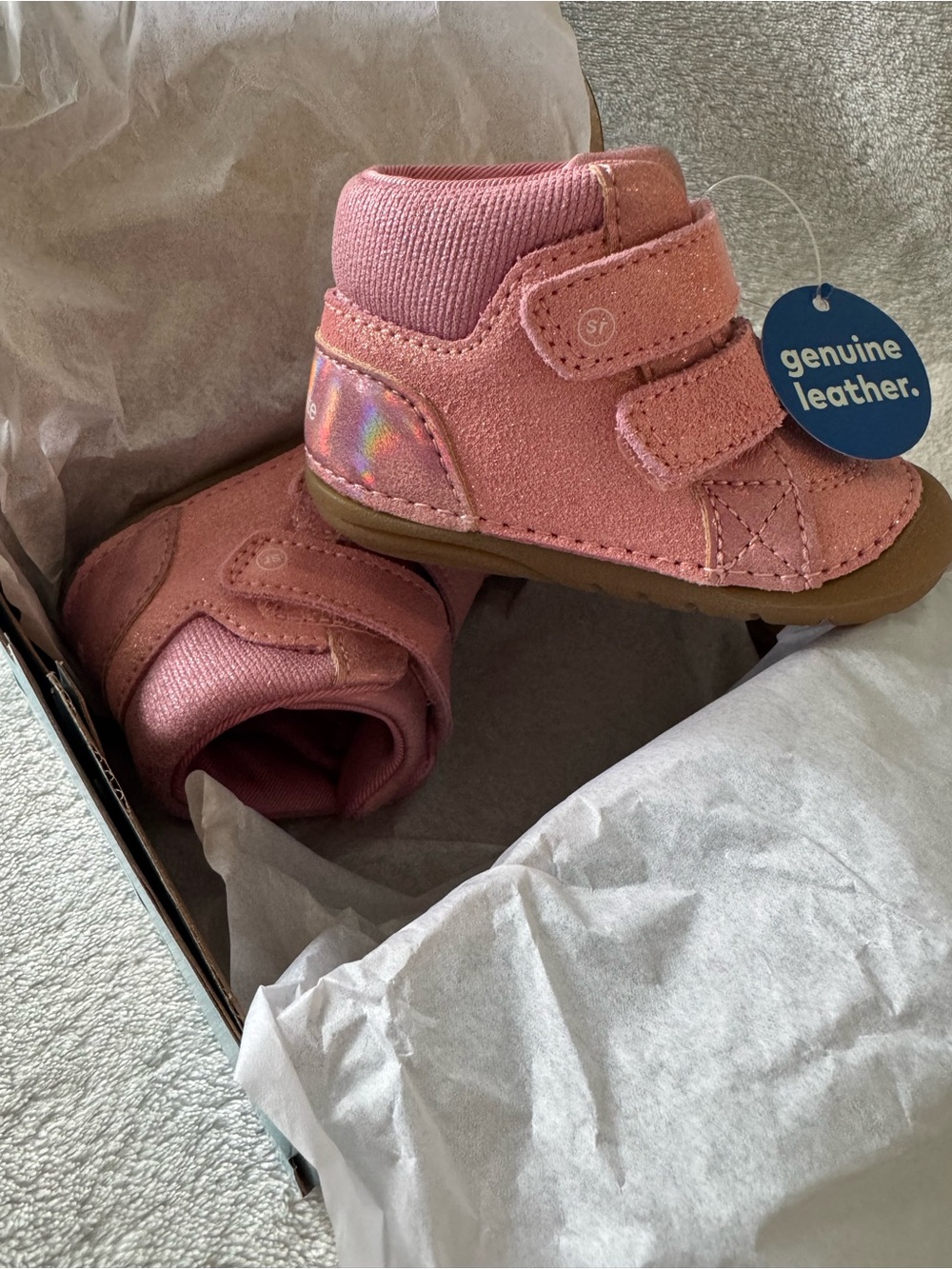 Stride Rite Soft Motion Pink Boots Size 4 NIB